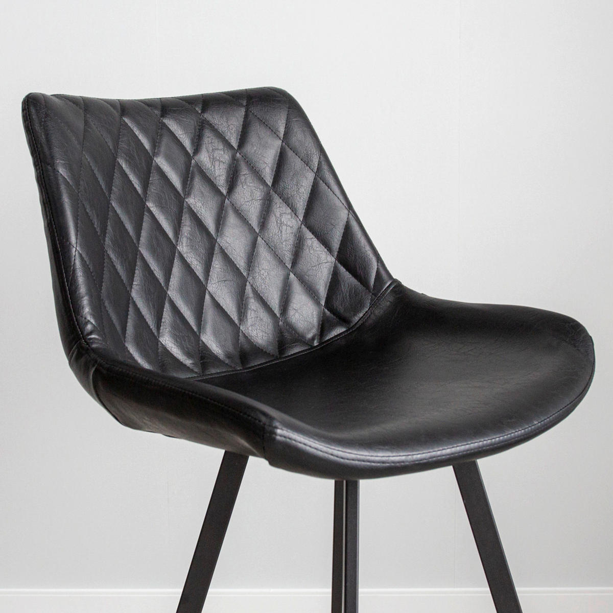 SADA BAROVÝCH ŽIDLÍ 2 kusy - černá, Konvenční, kov/textil (50/102/55cm) - MID.YOU