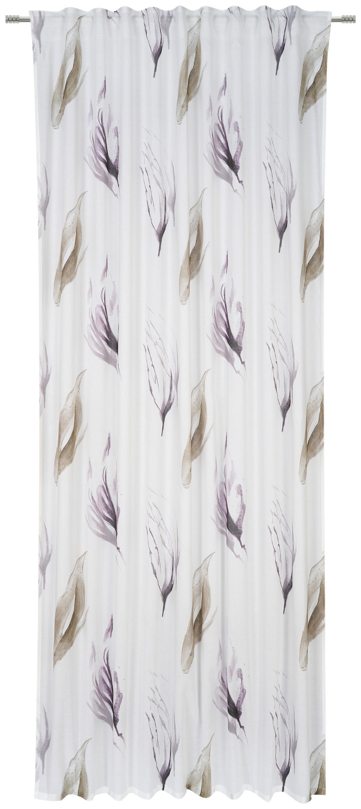 HOTOVÝ ZÁVES, polopriehľadné, 140/255 cm - prírodná farba, Natur, textil (140/255cm) - Bio:Vio