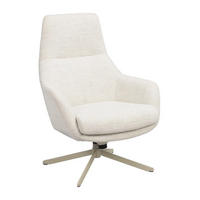 GUNGFÅTÖLJ i beige  - beige, Klassisk, metall/trä (74/103/78cm) - Rowico