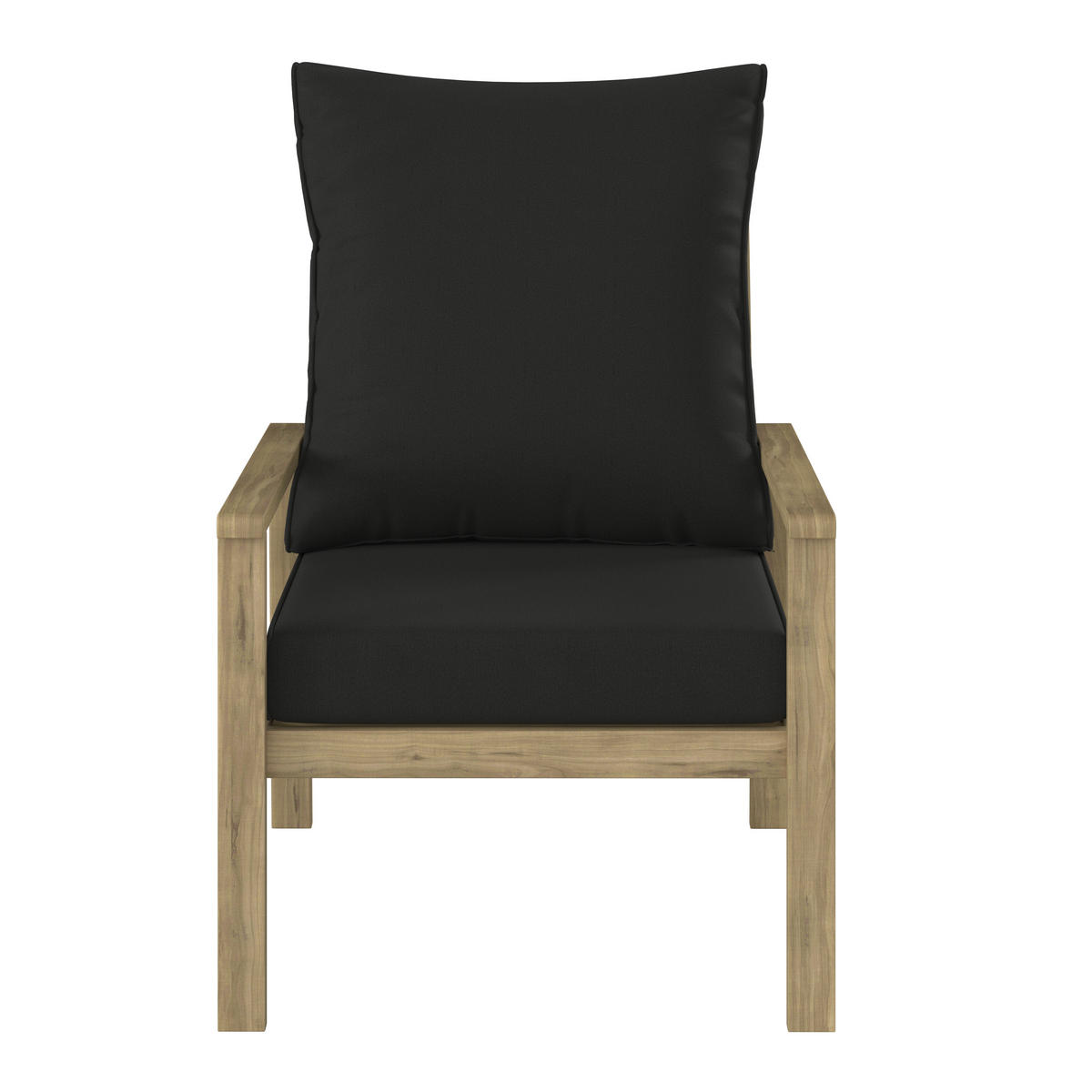 SET MOBILIER DE GRĂDINĂ  - gri închis/culoare lemn acacia, Modern, lemn/textil - Ambia Garden