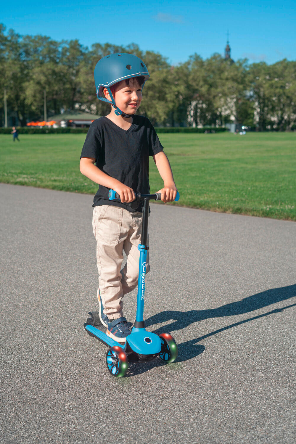 KINDER-E-SCOOTER  - Hellblau, LIFESTYLE, Kunststoff (62,0/29,0/76,0cm) - GLOBBER