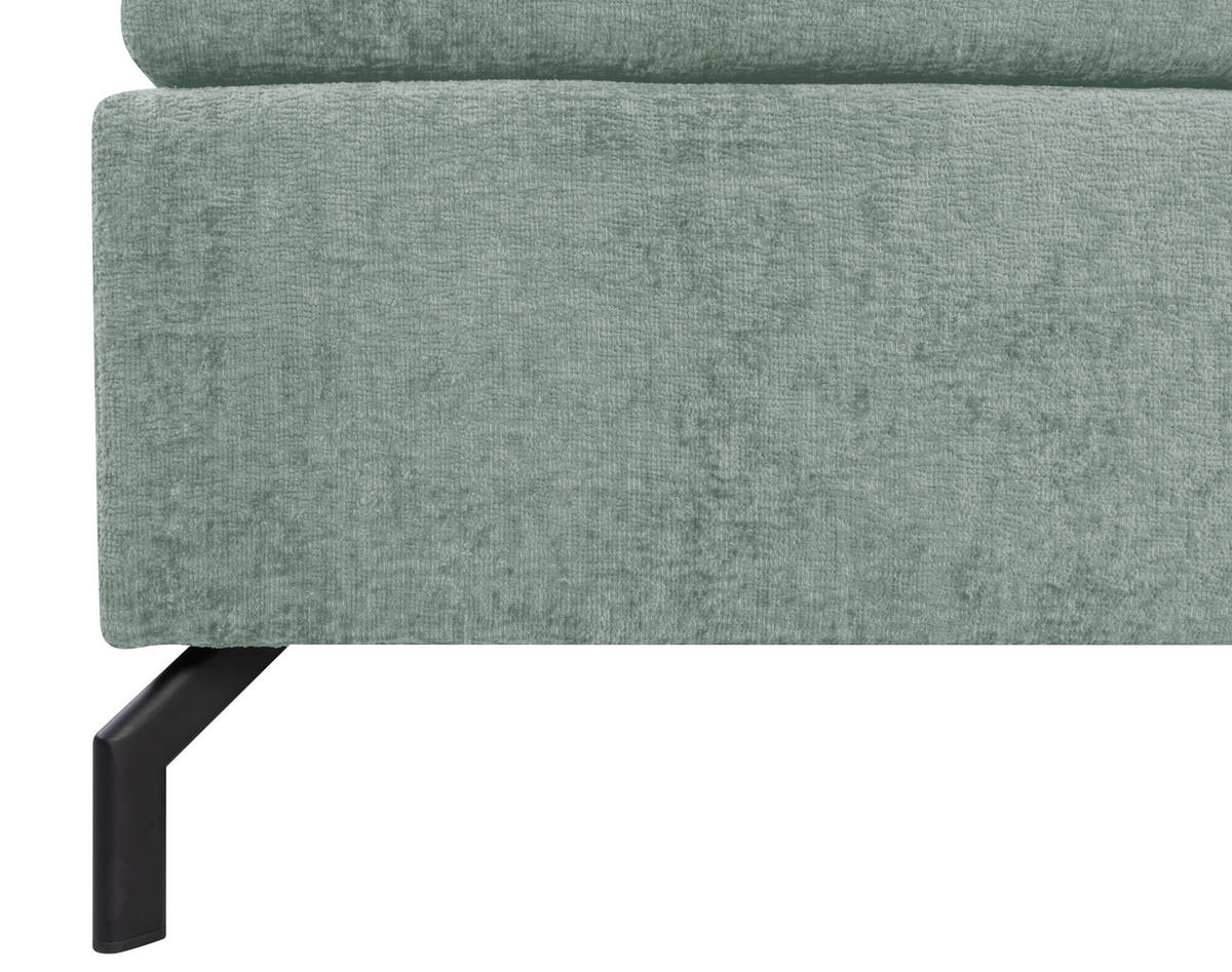 BOXSPRINGBETT 180/200 cm  in Mintgrün  - Schwarz/Mintgrün, Design, Textil/Metall (180/200cm) - Esposa