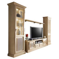 WOHNWAND 4-teilig  in Beige  340/217/47 cm  - Beige, Design, Holz (340/217/47cm) - Livetastic