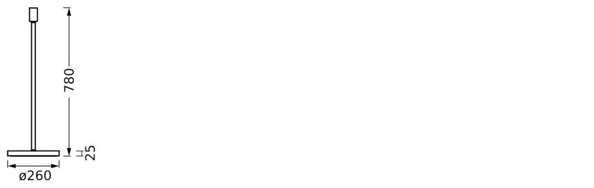 TISCHLEUCHTE 26/78 cm   - Dunkelgrau, Basics, Metall (26/78cm) - Osram