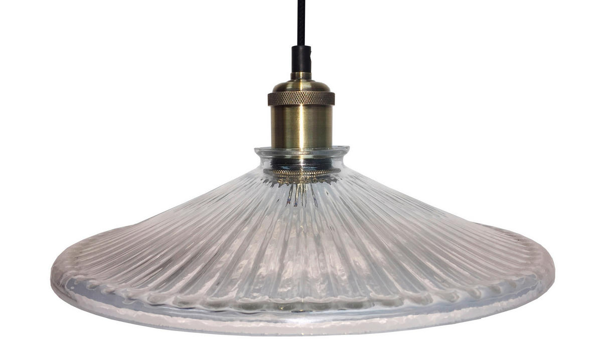 PENDELLAMPA Chester 30/30/90 cm  - svart, Klassisk, metall/glas (30/30/90cm)