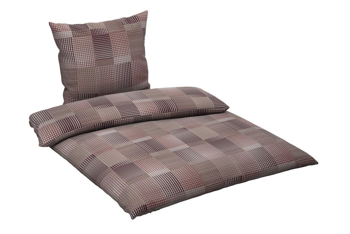 BETTWÄSCHE Flanell 155/220 cm  - Rot, Textil (155/220cm) - Novel