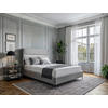 BOXSPRINGBETT 120/200 cm  in Hellgrau  - Hellgrau/Schwarz, MODERN, Holzwerkstoff/Textil (120/200cm) - MID.YOU