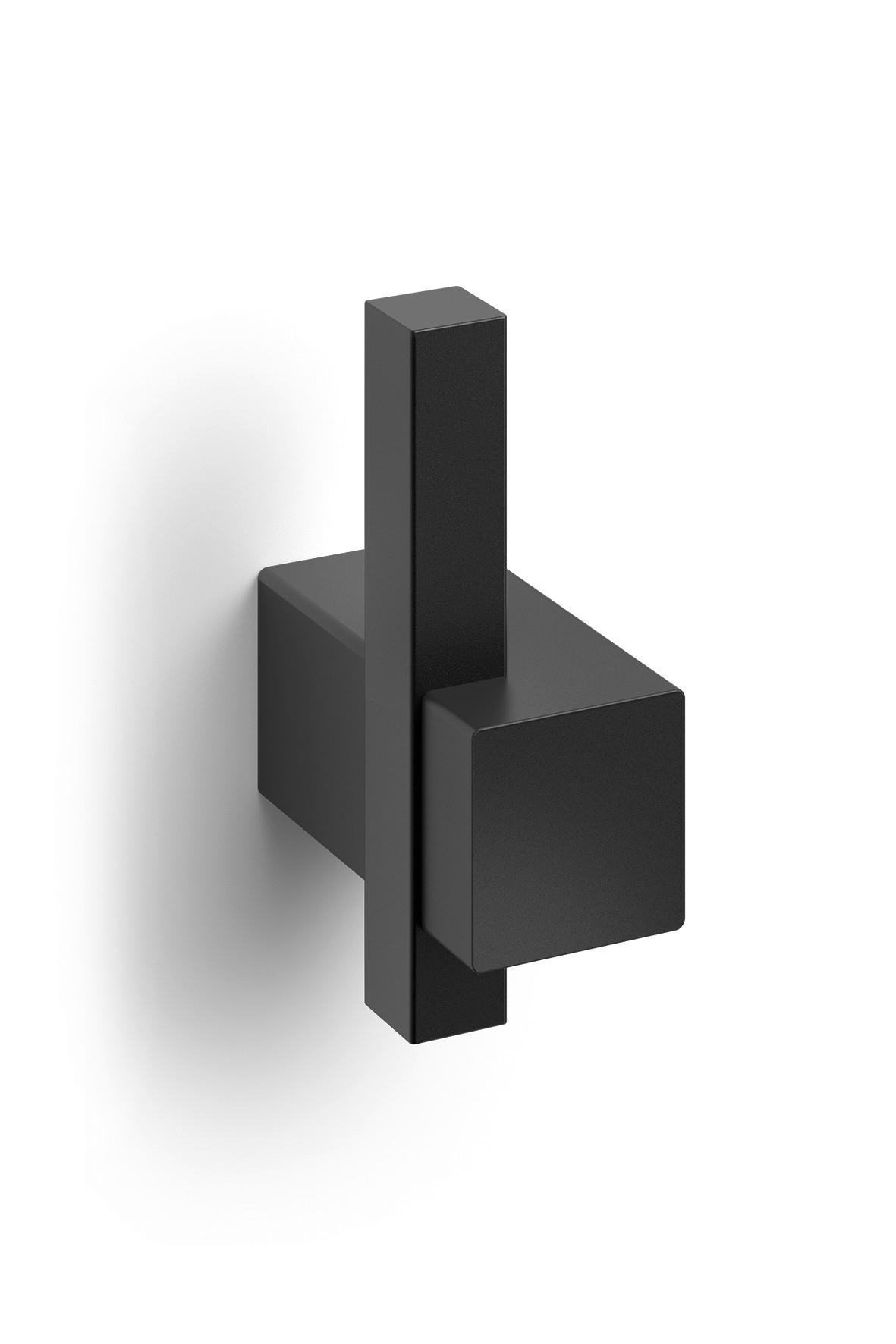 HANDTUCHHAKEN - Schwarz, Basics, Metall (2,3/6,5/4,5cm) - Zack