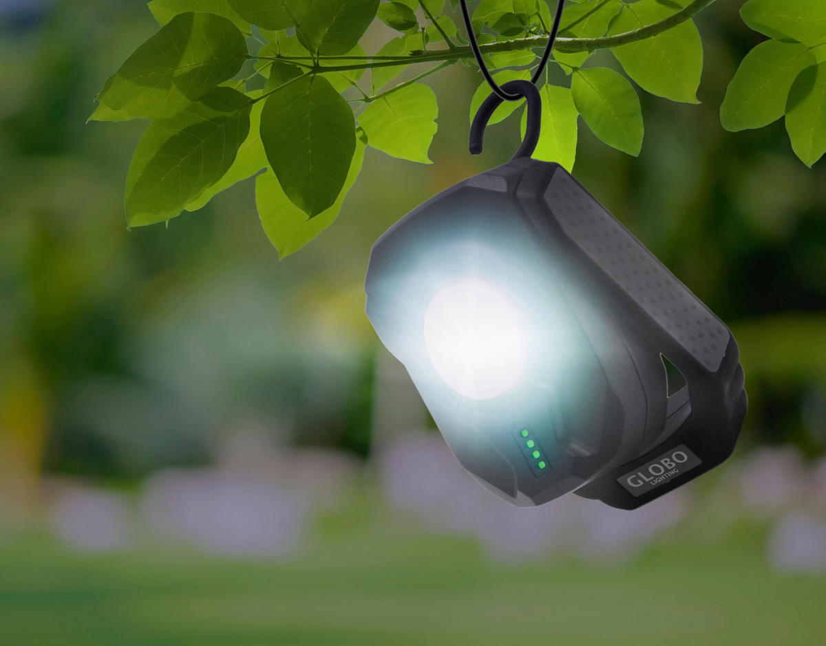 DELOVNA LED-SVETILKA - srebrne barve/črna, Basics, kovina/umetna masa (7,1/4,1/10cm)