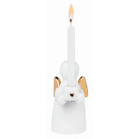 KERZE - Weiss, Basics, Keramik (4/4/11,8cm)