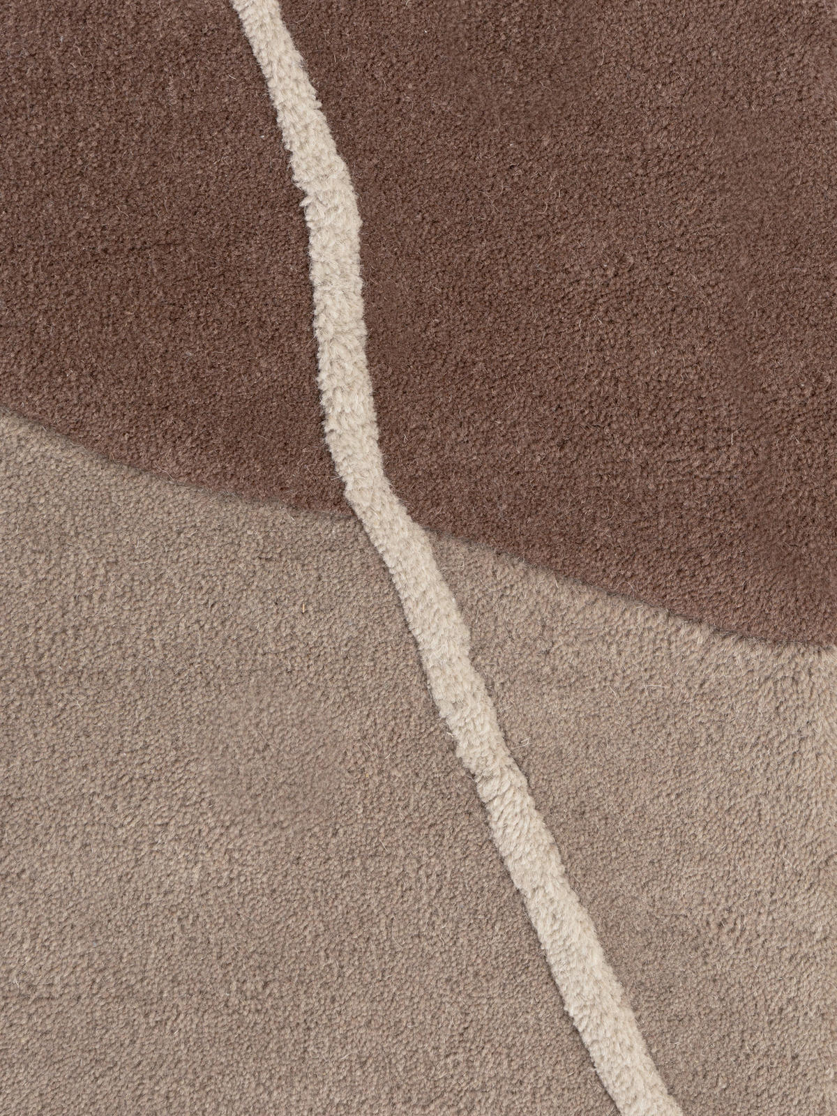 WOLLTEPPICH 200 cm Kollektion 1876 Muse Braun, Creme  - Creme/Braun, Basics, Textil (200cm) - Villeroy & Boch