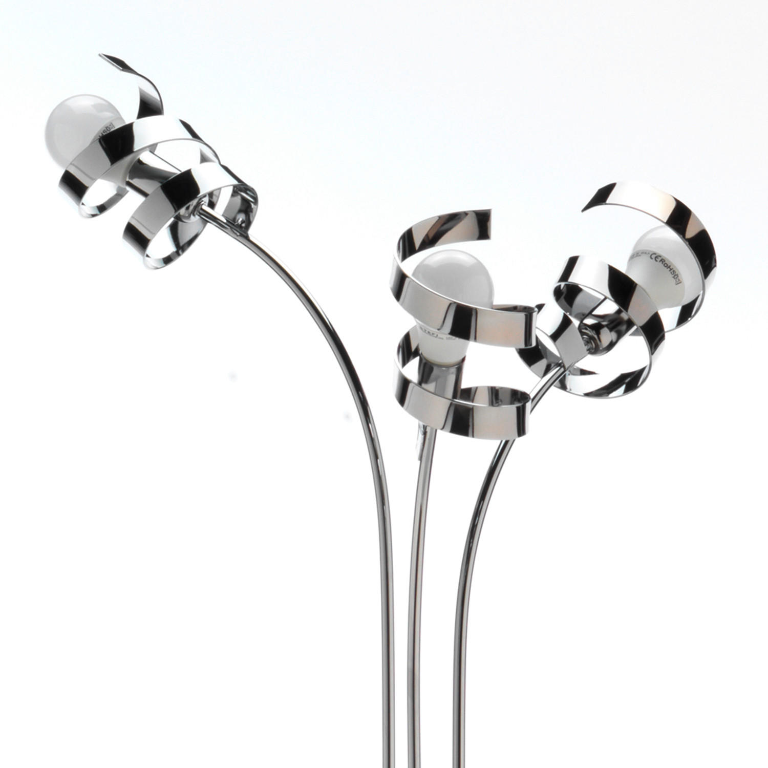 STOJACÍ LAMPA, 55/190 cm  - barvy chromu, Design, kov (55/190cm)