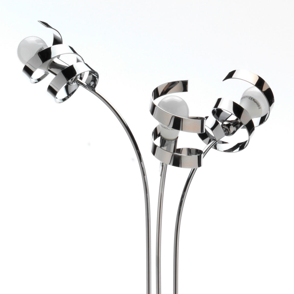 STOJACÍ LAMPA, 55/190 cm  - barvy chromu, Design, kov (55/190cm)