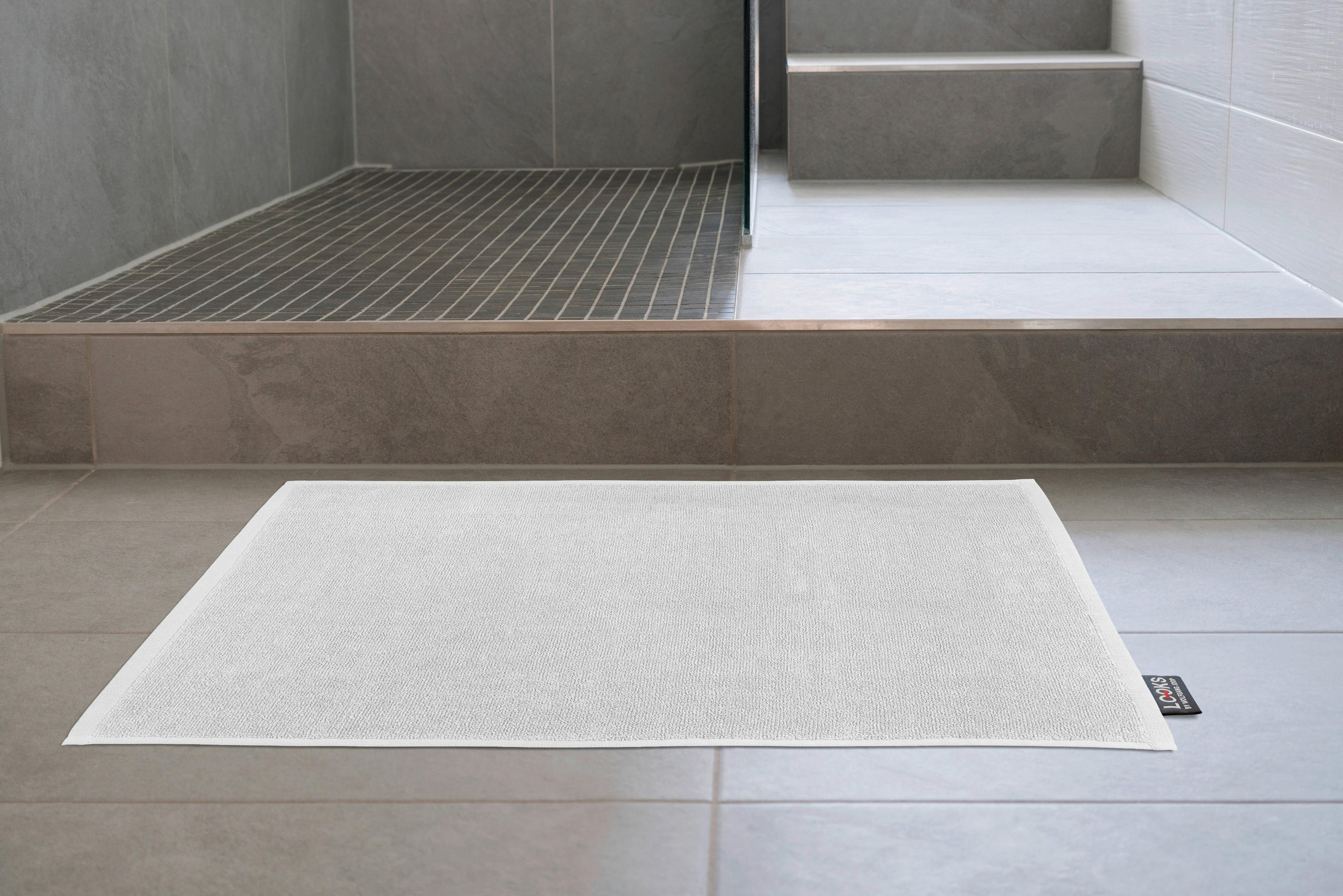 BADEMATTE Weiß 50/70 cm  - Weiß, KONVENTIONELL, Naturmaterialien/Textil (50/70cm) - LOOKS by W.Joop