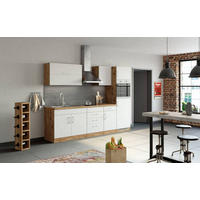 KÜCHENLEERBLOCK 270 cm   in Weiss  - Weiss/Eichefarben, Modern, Holzwerkstoff (270cm) - Held