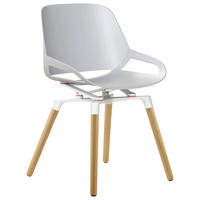 BESUCHERSTUHL  in Weiß, Eichefarben  - Eichefarben/Weiß, Basics, Holz/Kunststoff (50/72/52cm) - Aeris