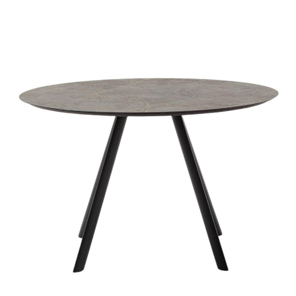 ESSTISCH in Metall, Keramik 120/120/75 cm  - Anthrazit/Graubraun, Design, Keramik/Metall (120/120/75cm) - Schöner Wohnen