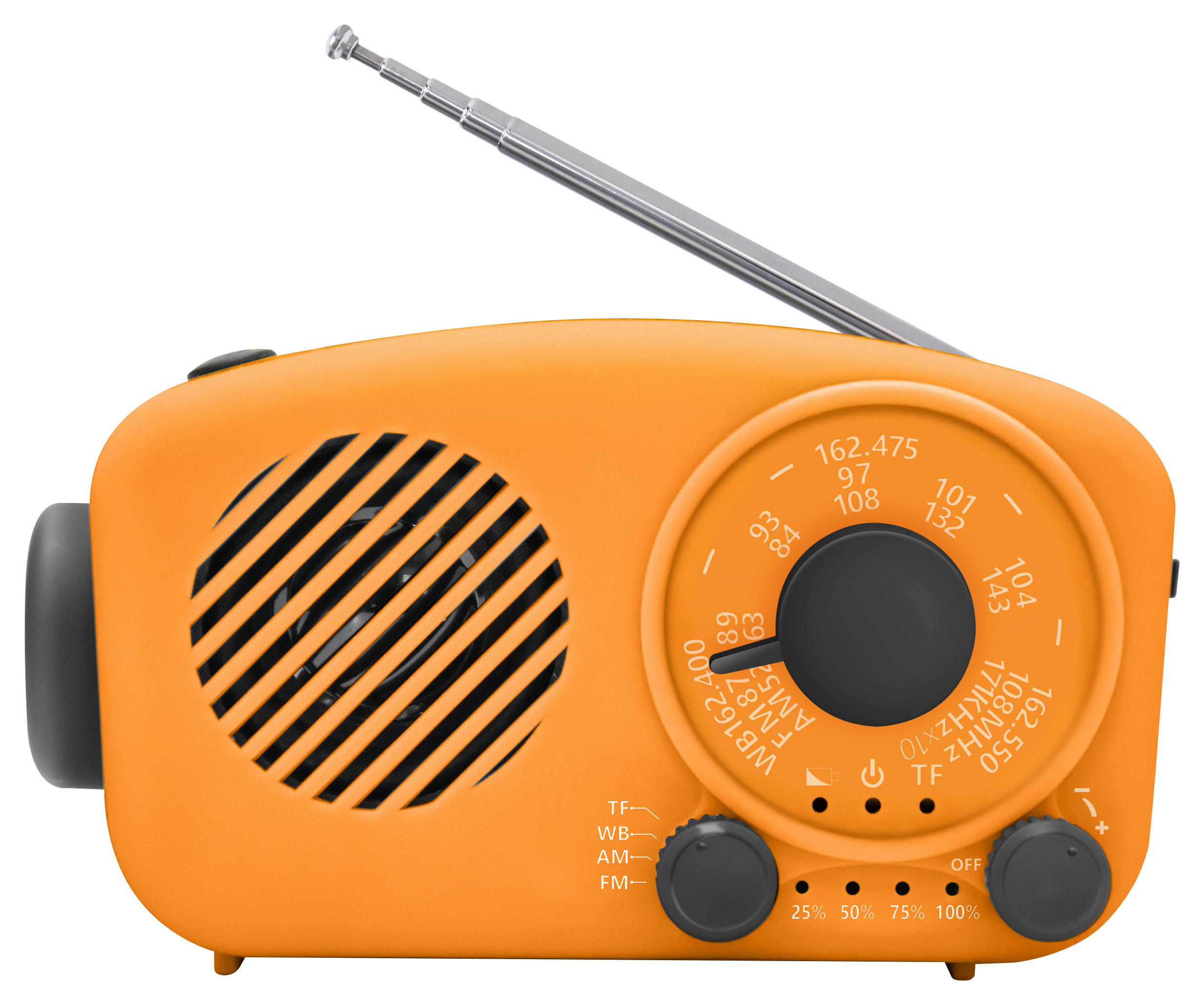 RADIO NABO EMERGENCY ONE - Orange, KONVENTIONELL, Kunststoff/Metall (11,7/6,7/6,6cm) - Nabo