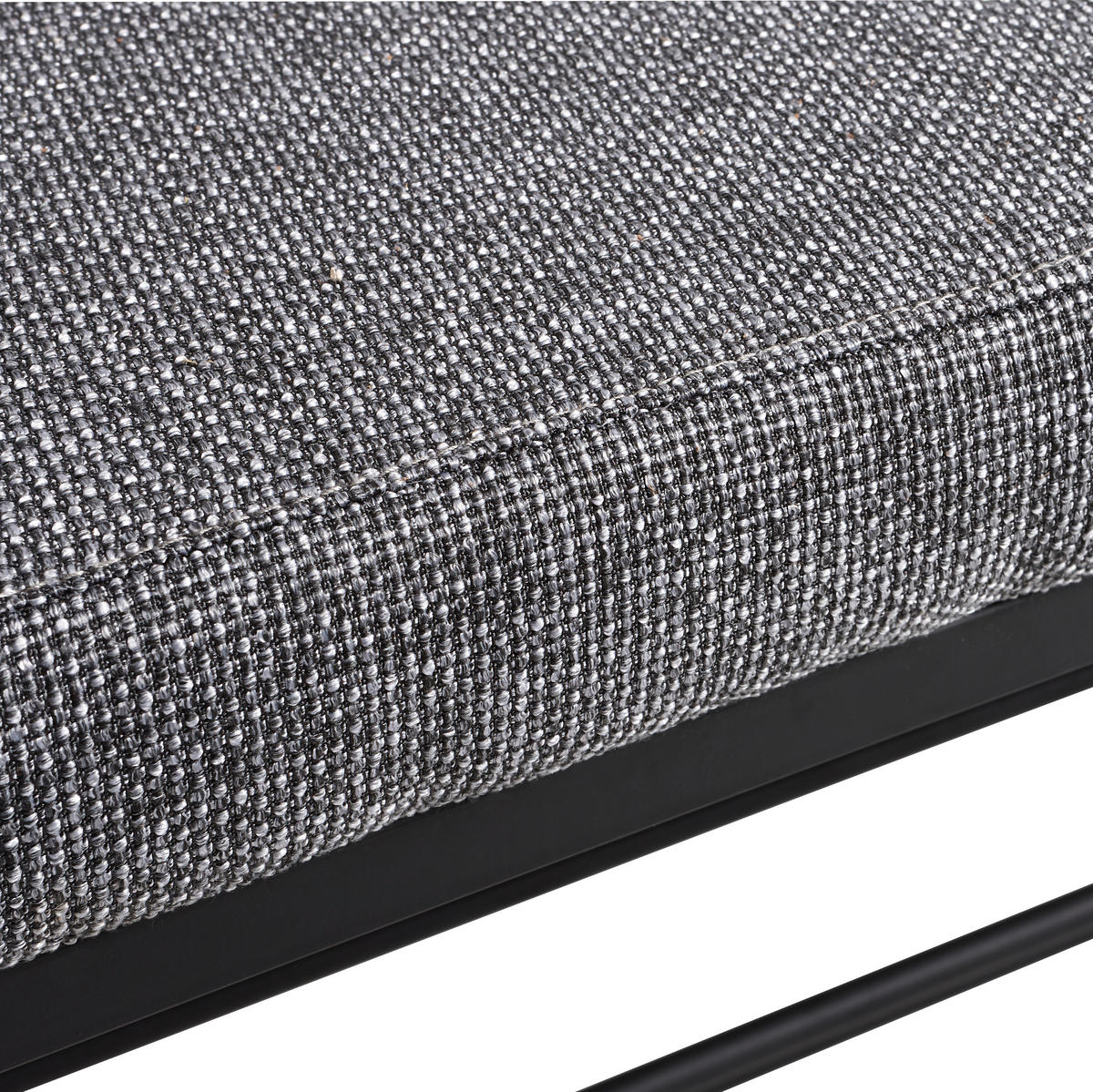 ELŐSZOBAPAD 80/52/30 cm  - fekete/sötétszürke, Design, textil/fém (80/52/30cm) - Carryhome