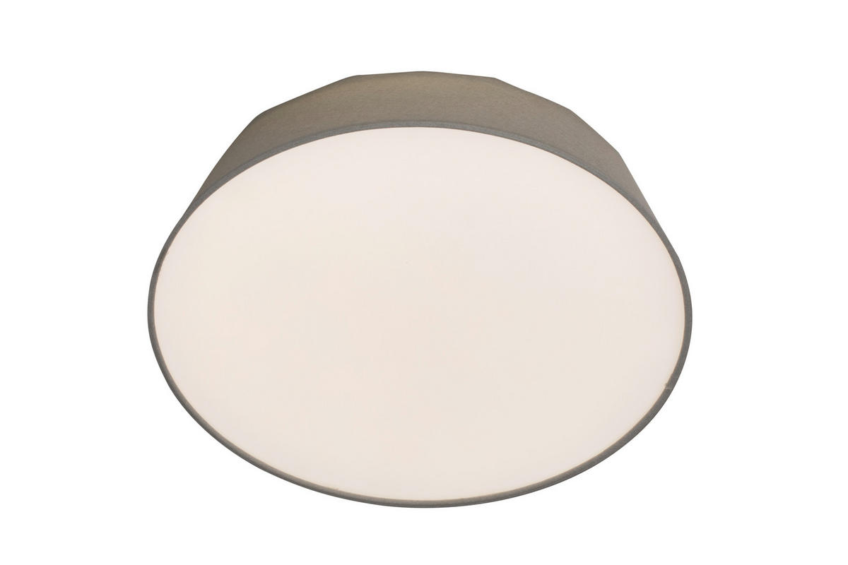 LED-DECKENLEUCHTE 40/12,7 cm   - Hellgrau, Basics, Kunststoff/Textil (40/12,7cm) - Novel