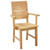 STOLICA S NASLONOM ZA RUKE  boje hrasta  drvo      - boje hrasta, Natur, drvo (52/95/58cm) - Linea Natura