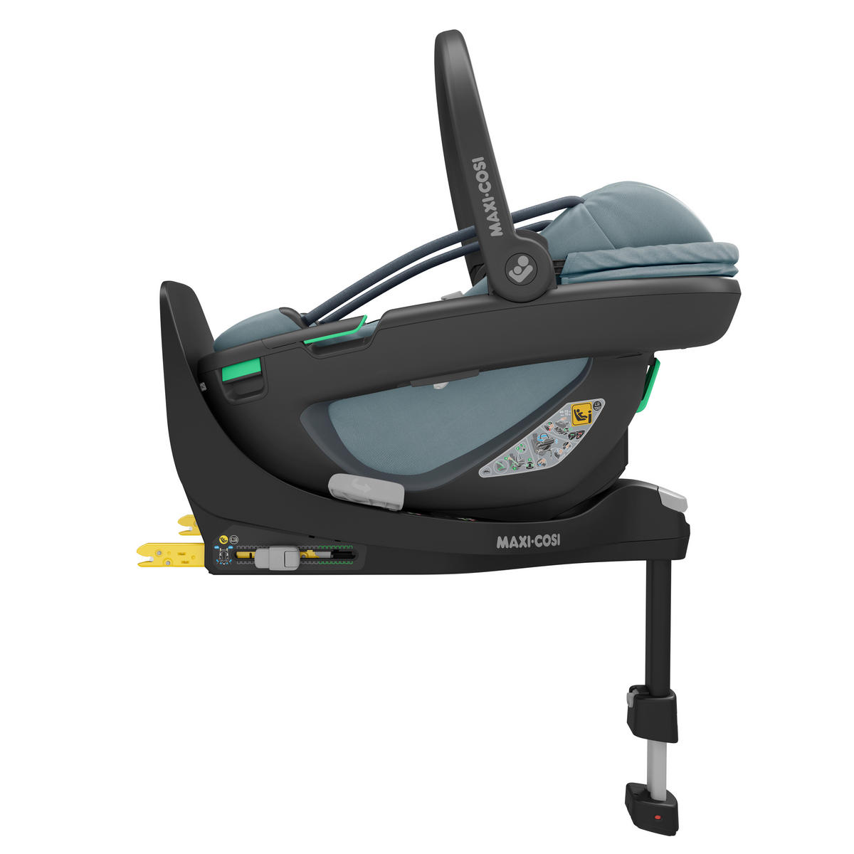 AUTO-SEDIŠTE ZA BEBE  Coral 360  - svetlosiva/crna, Osnovno, tekstil/metal (44/58/68cm) - Maxi-Cosi