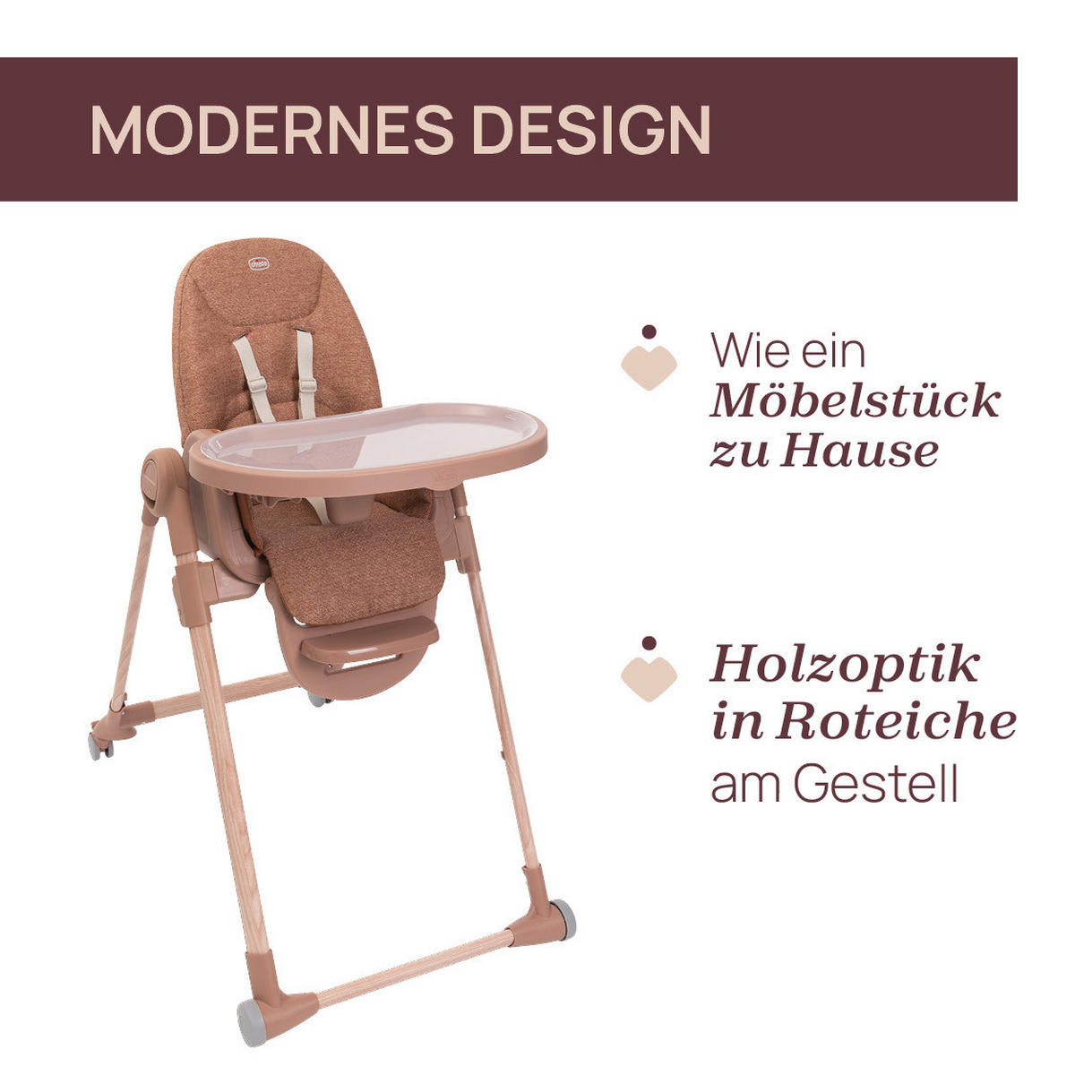 HOCHSTUHL Polly Armonia  - Terracotta, Basics, Kunststoff (57/79-104/90cm) - Chicco