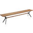 SITZBANK 220/45/35 cm in Schwarz, Eichefarben - Eichefarben/Schwarz, Natur, Holz/Metall (220/45/35cm) - Linea Natura SITZBANK 220/45/35 cm in Schwarz, Eichefarben - Eichefarben/Schwarz, Natur, Holz/Metall (220/45/35cm) - Linea Natura