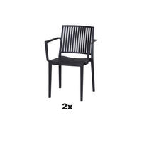 STAPELSTUHL in Kunststoff Anthrazit  - Anthrazit, Basics, Kunststoff (57/80/56cm) - Siena Garden