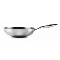 WOKPFANNE Rachs KOCHWERK PTFE-Antihaftbeschichtung  - Edelstahlfarben/Schwarz, Basics, Metall (28/11,2cm) - KOCHWERK