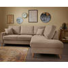 ECKSOFA in Chenille Hellbraun  - Hellbraun/Naturfarben, Modern, Holz/Textil (230/200cm) - Livetastic
