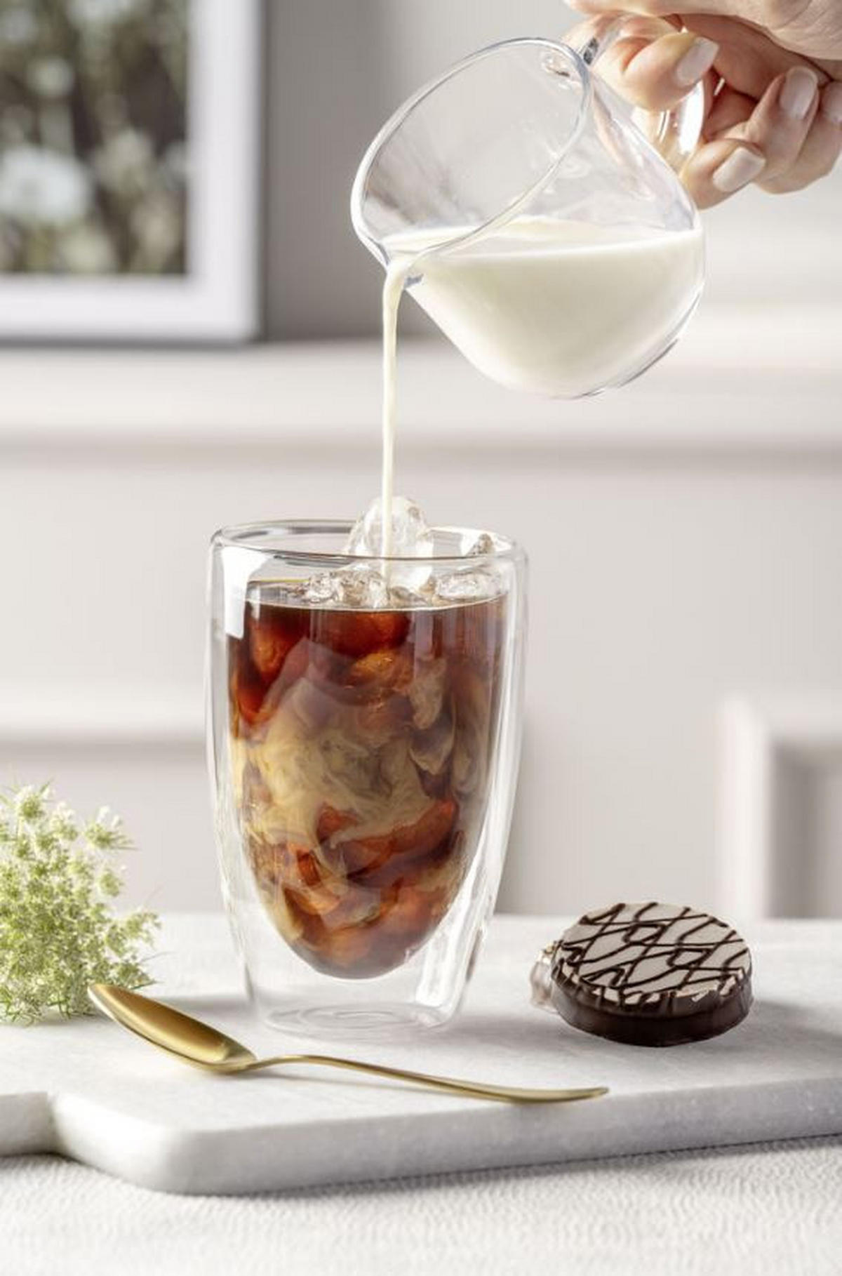 KAFFEEBECHER DUO II  400 ml   - Klar, Design, Glas (18,1/14/9,4cm) - Leonardo
