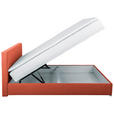 BOXBETT 90/200 cm  in Orange  - Chromfarben/Orange, KONVENTIONELL, Kunststoff/Textil (90/200cm) - Carryhome