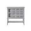 KOMMODE  in 79/77/39 cm  - Grau, Design, Glas/Holz (79/77/39cm) - MID.YOU