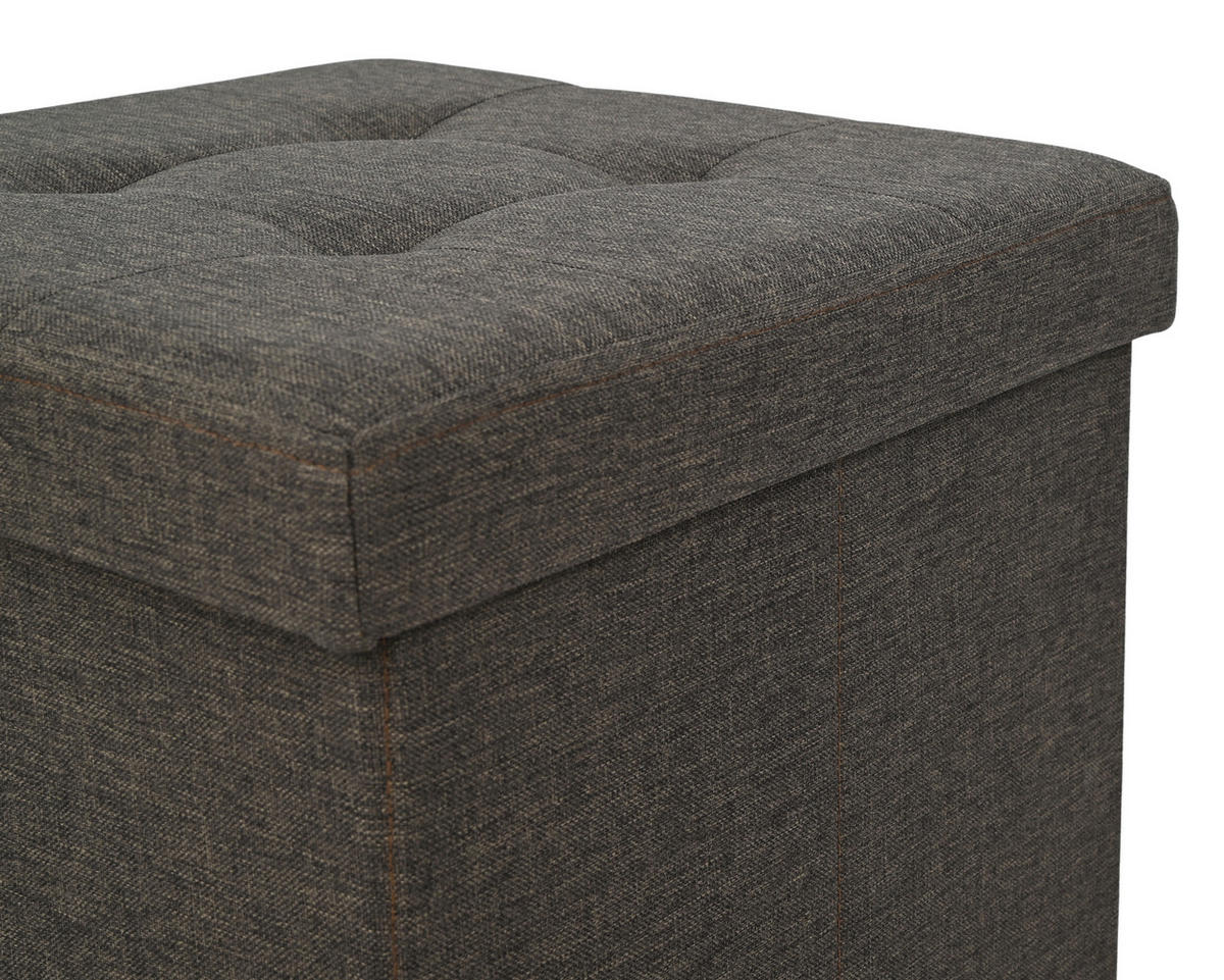 SITZBOX Textil, Holzwerkstoff Braun  - Braun, Design, Holzwerkstoff/Textil (38/38/38cm) - Carryhome