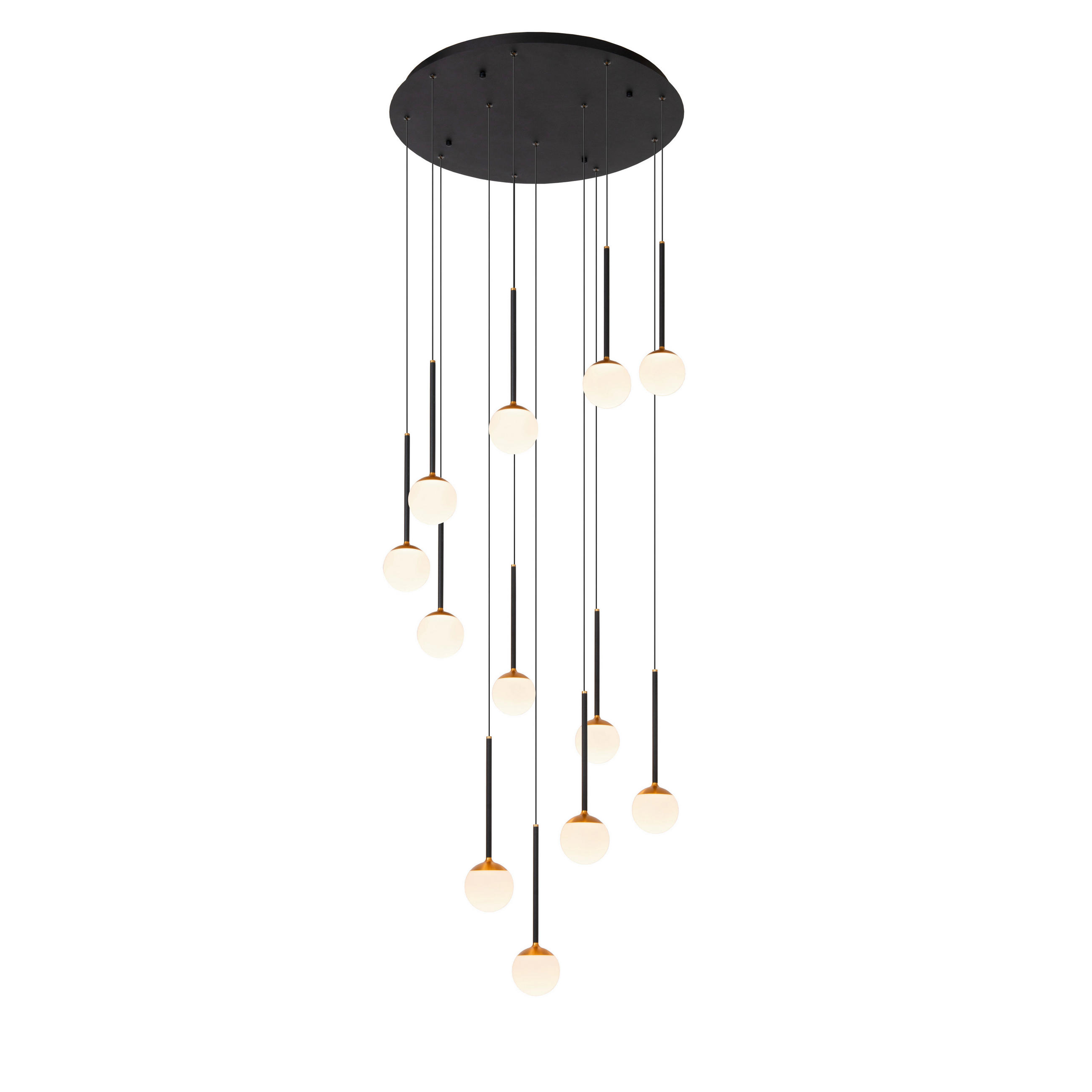 PENDELLEUCHTE CALINA 69.9/69.9/169.3 cm   - Schwarz, KONVENTIONELL, Kunststoff (69.9/69.9/169.3cm) - Lucide