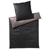 BETTWÄSCHESET Makosatin 160/210 cm  70 cm/50 cm  - Anthrazit/Schwarz, Design, Naturmaterialien/Textil (160/210cm) - Joop!
