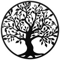 ZIDNA DEKORACIJA          - crna, Natur, metal (40cm) - Ambia Home