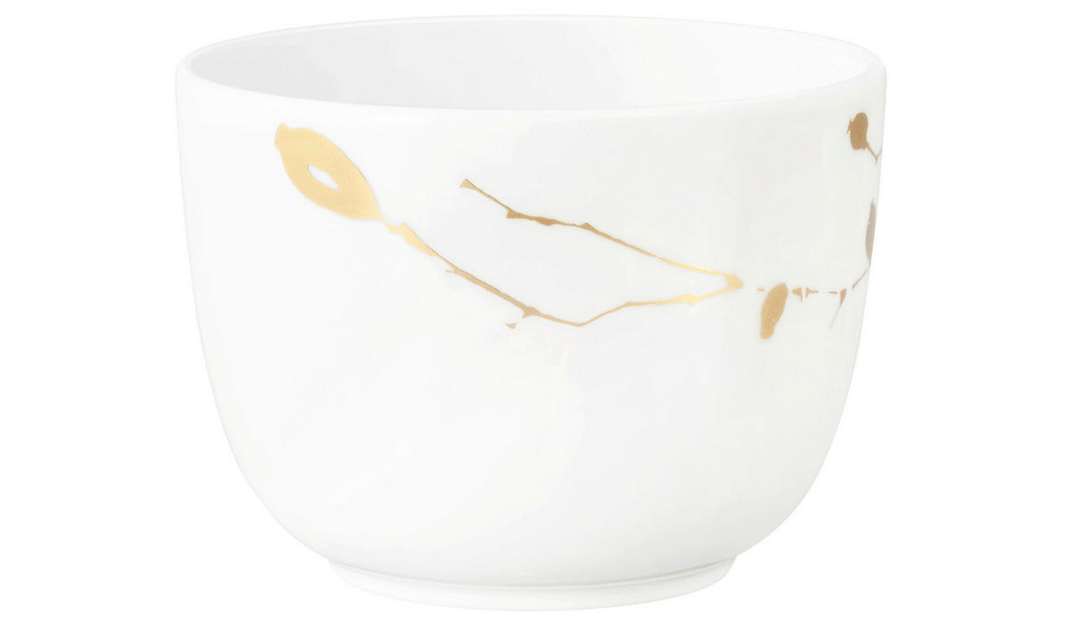 ŠÁLKA NA KÁVU porcelán keramika  - biela/zlatá, Basics, keramika (0,26l) - Seltmann Weiden