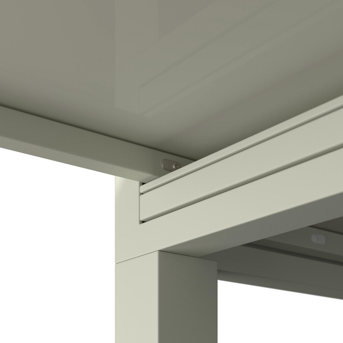 BALKONTISCH  - Beige, MODERN, Glas/Metall (160/80/75/80cm) - Ambia Garden