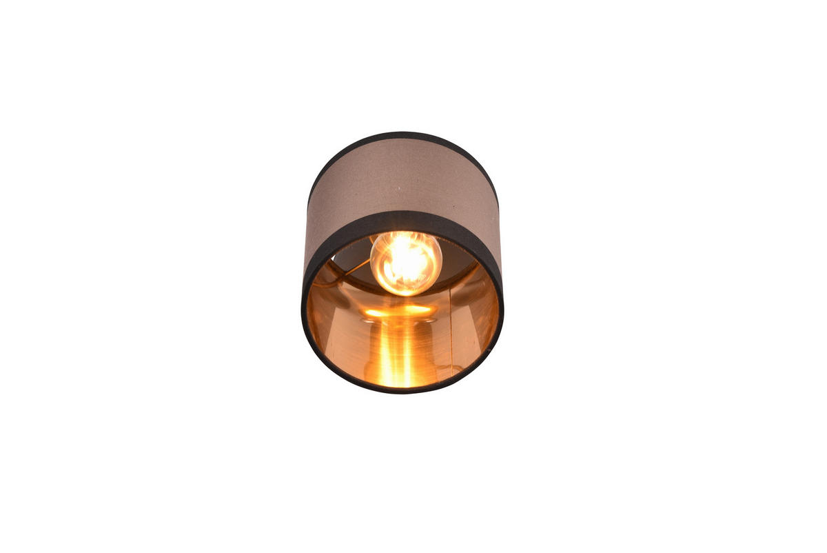 STRAHLER - Taupe/Goldfarben, Basics, Textil/Metall (12/21cm)