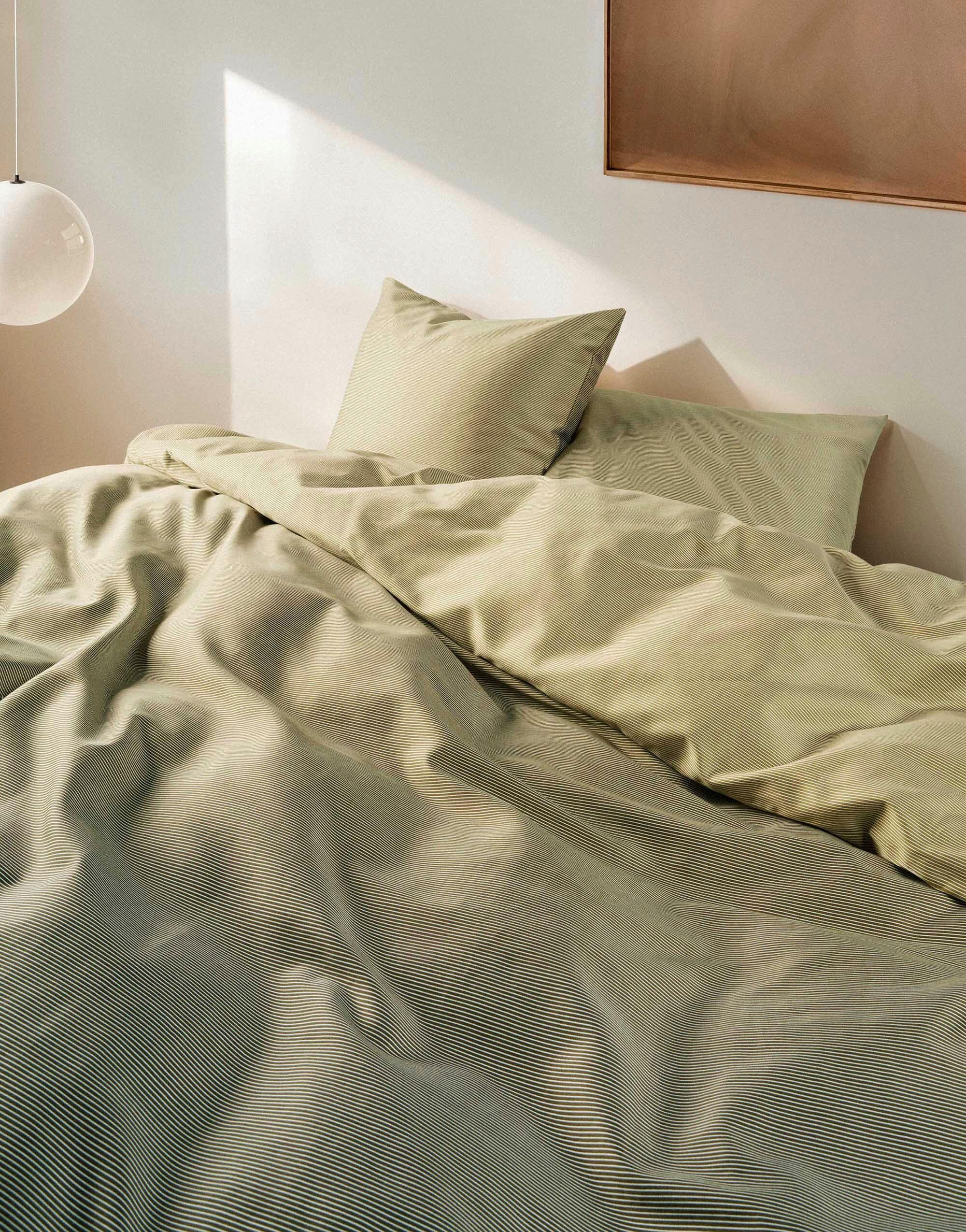 BETTWÄSCHE Jorn Satin 200/220 cm  - Grün, KONVENTIONELL, Textil (200/220cm) - Marc O'Polo