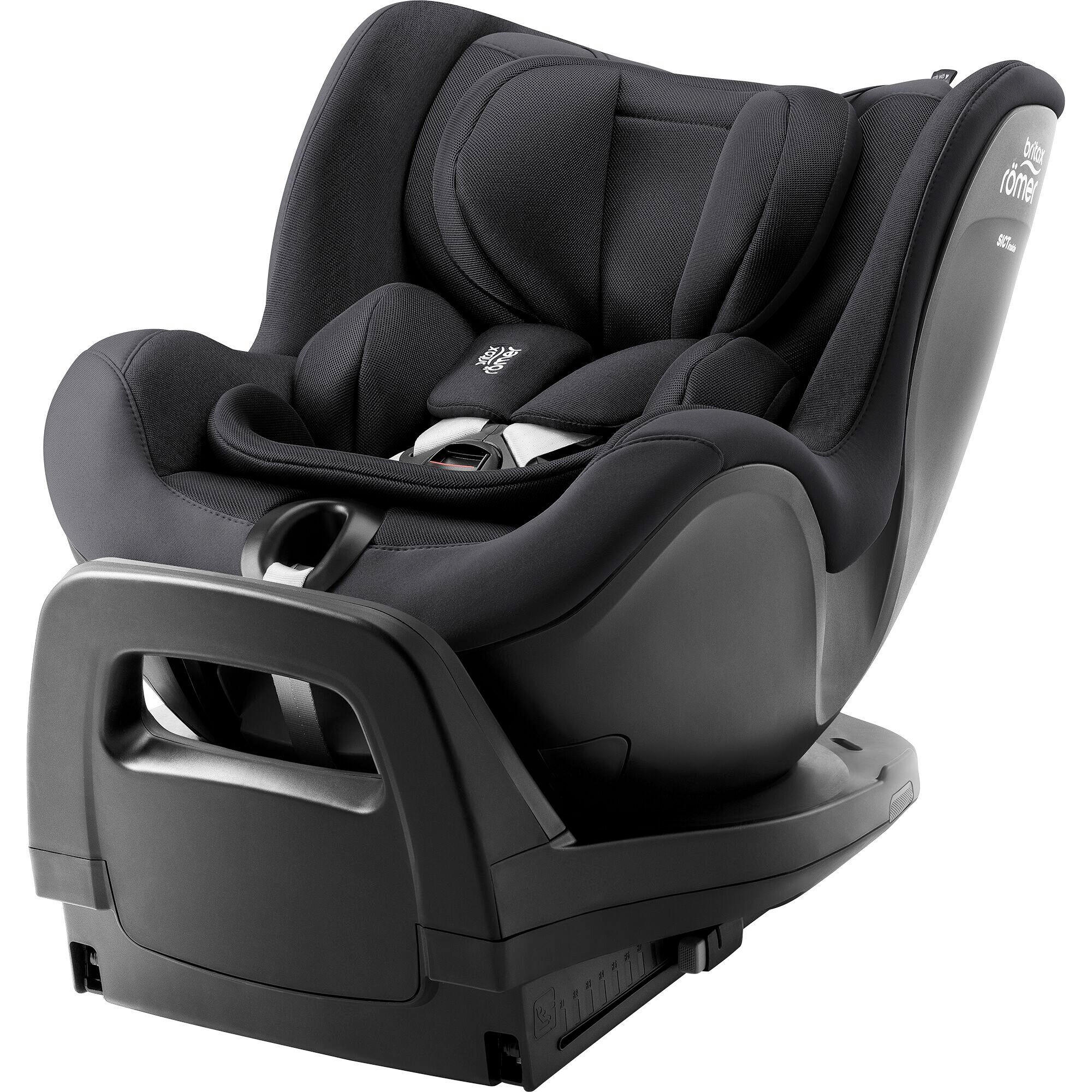 REBOARDER-KINDERSITZ Dualfix Pro  - Schwarz, Basics, Kunststoff/Textil (44/48/74cm) - Britax Römer