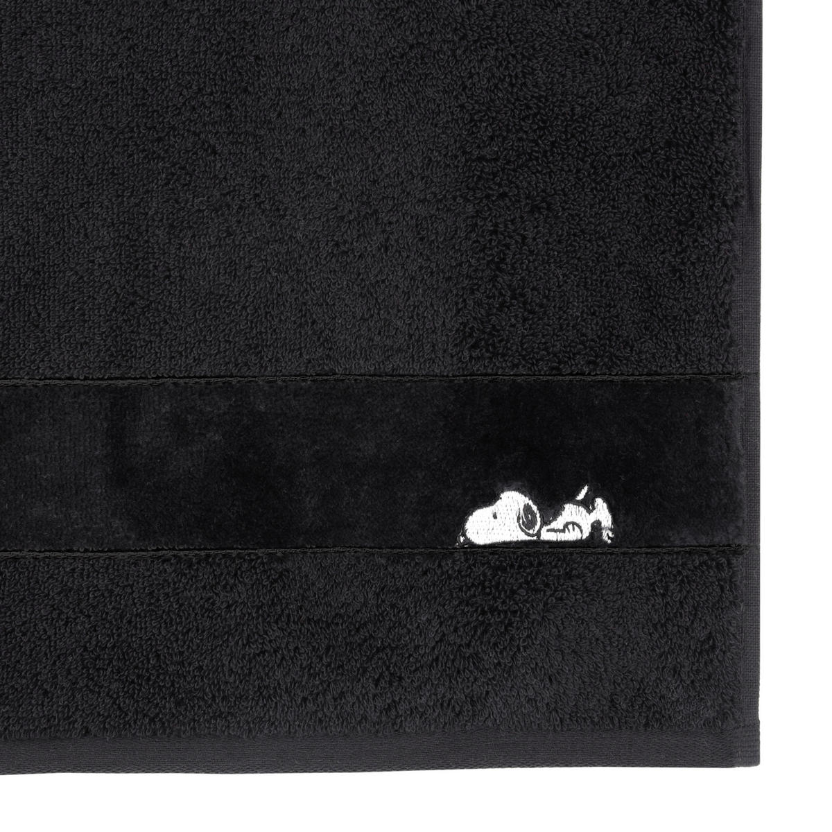 DUSCHTUCH Sleepy Snoopy 67/140 cm  - Schwarz, Design, Textil (67/140cm) - Vossen