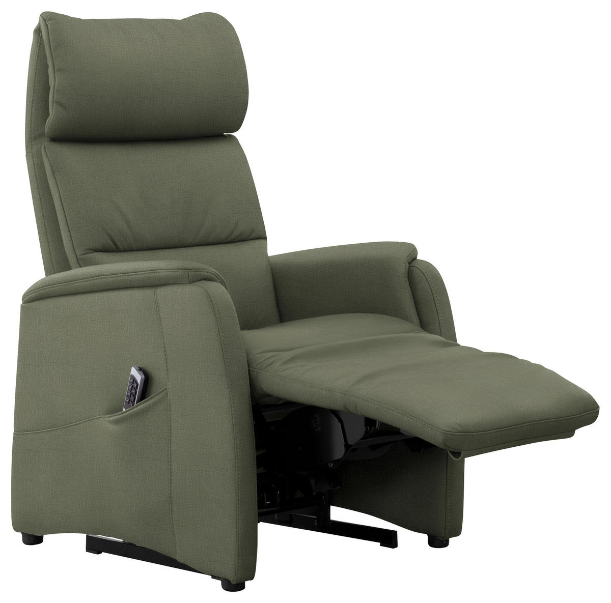 FAUTEUIL DE TÉLÉVISION in Grün  - Schwarz/Grün, Konventionell, Leder/Kunststoff (69/109/83cm) - Cantus