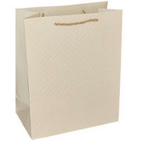 GESCHENKTASCHE  - Champagner, Basics, Papier (26/32/12cm)