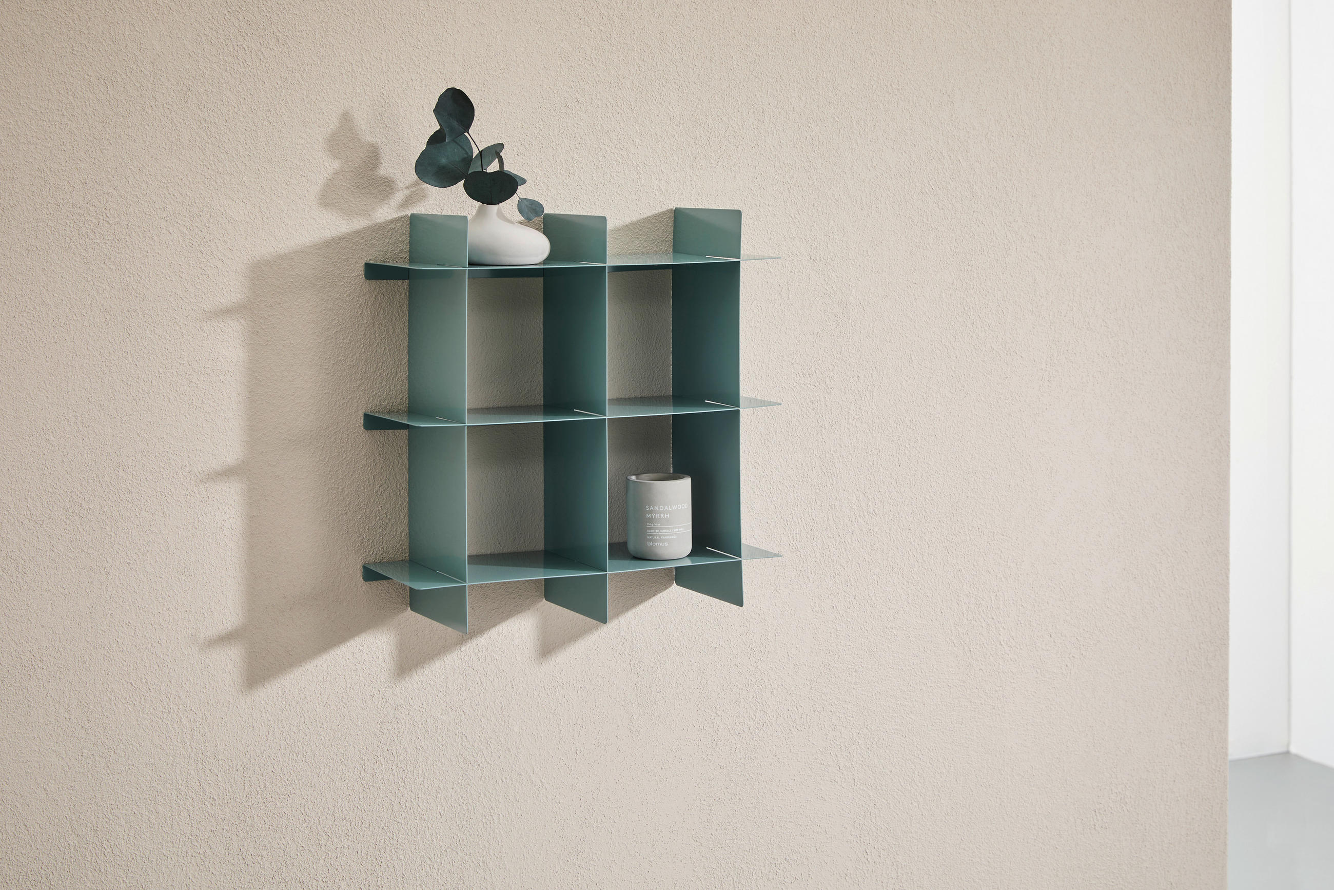 WANDREGAL Grün  - Grün, Basics, Metall (40/40/15cm) - Landscape