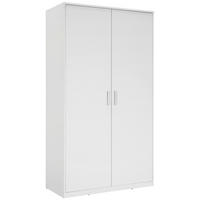 DREHTÜRENSCHRANK 106/194/54 cm 2-türig  - Silberfarben/Weiß, KONVENTIONELL, Holzwerkstoff/Kunststoff (106/194/54cm) - Xora