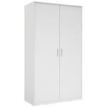 DREHTÜRENSCHRANK 106/194/54 cm 2-türig  - Silberfarben/Weiß, KONVENTIONELL, Holzwerkstoff/Kunststoff (106/194/54cm) - Xora