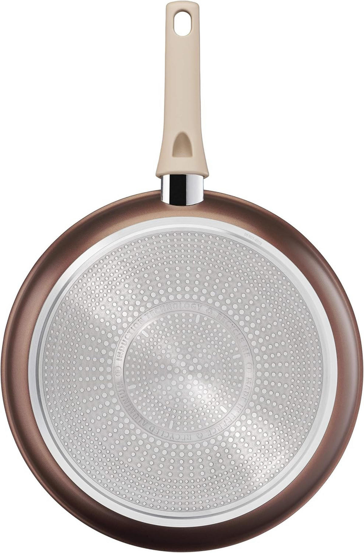 BRATPFANNE Tefal Eco Respect 28 cm  - Schwarz Hochglanz/Cognac, Basics, Metall (28cm) - Tefal